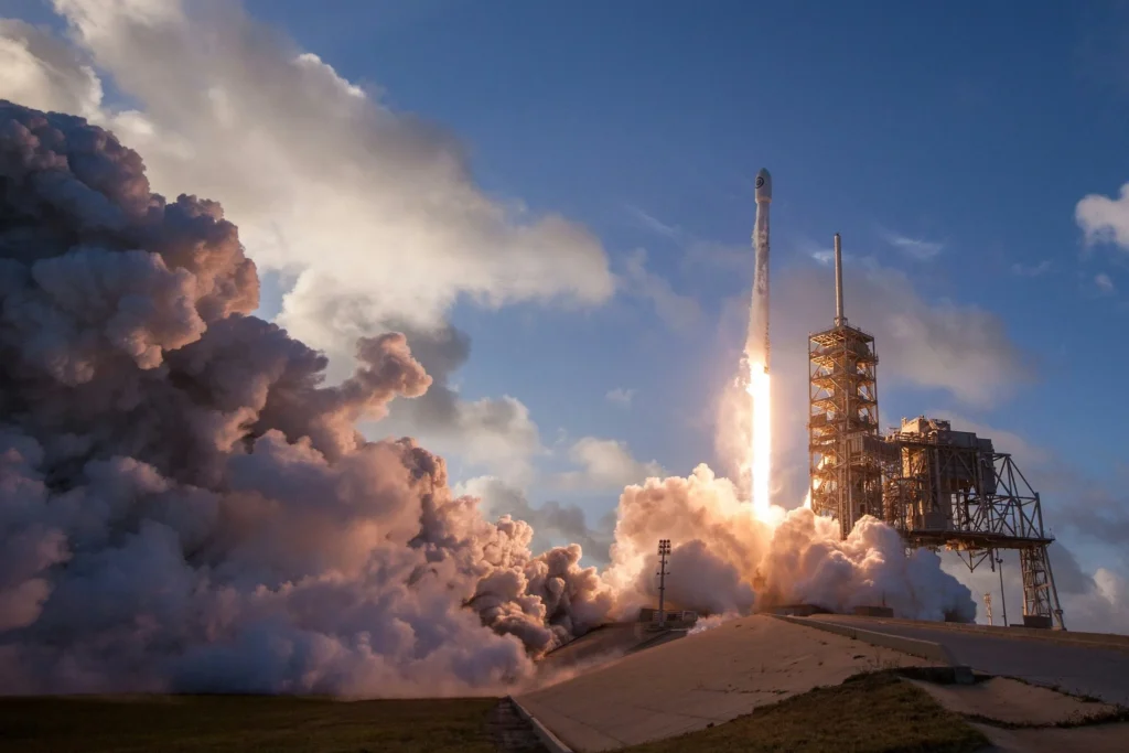 Evernode AI SEO Tool | Image of rocket taking off